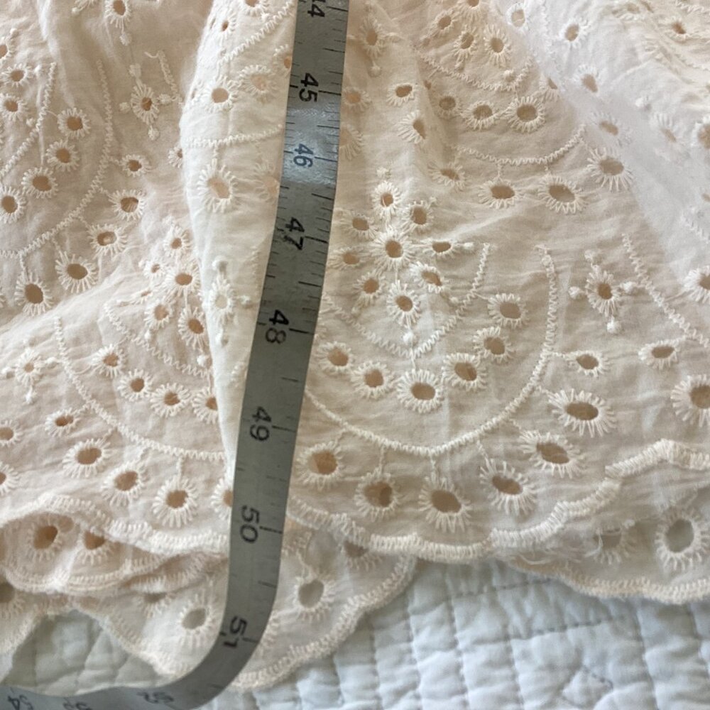 Simplee Eyelet Dress  Blush Pink Y2K Spaghetti Strap Maxi Dress Beachy Romantic - Picture 11 of 15